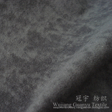 Short Pile Velvet Speckled Polyester Fabric for Decoration